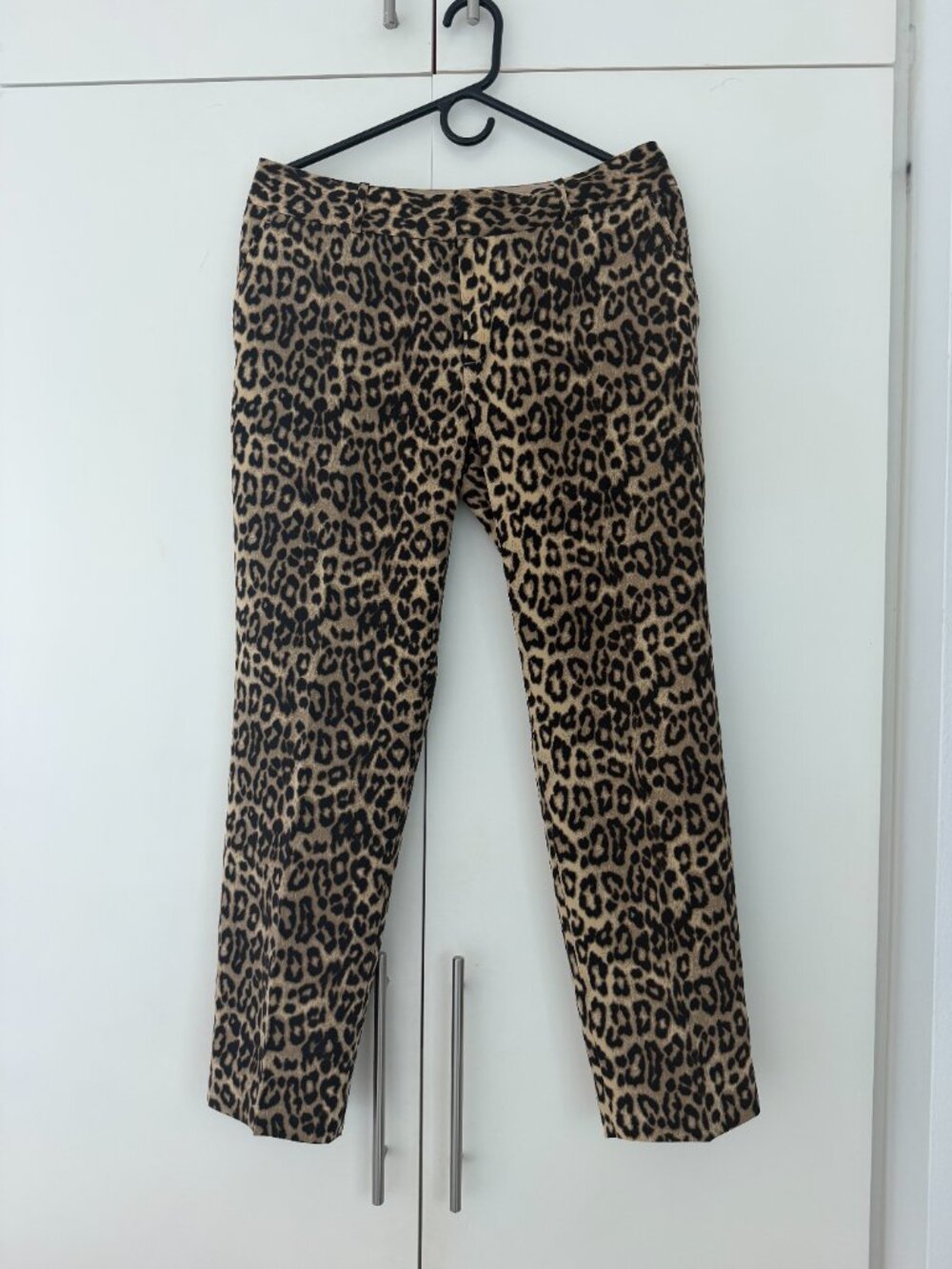 Banana Republic Leopard Print Slim Ankle Trousers Size 6